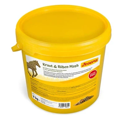 Abbildung von JOSERA Kraut &amp; Rüben Mash Premium Pferdefutter mit getreidefreier Rezeptur hoher Leinsamenanteil stärke und zuckerreduziert, 2 kg