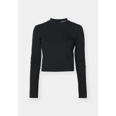 Abbildung von Calvin Klein Jeans Milano LOGO Langarmshirt, Damen, Größe: XS, Black