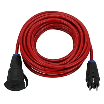 Abbildung von REV Verlängerungskabel 10 Meter, Kabelverlängerung, außen, wasserdicht IP44, 3680W, rot