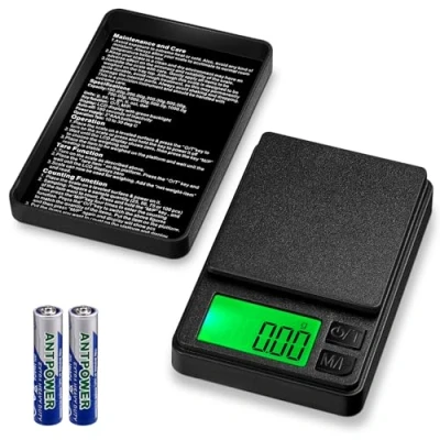 Abbildung von Zeawavsl Feinwaage 1000g/0.01g, Multifunktions Taschenwaage Gramm Waage, Präzisions Küchenwaage, mit Lcd Display, 7 Einheiten, für Lebensmittel, Schmuck, Medizin, Kaffee, Labor