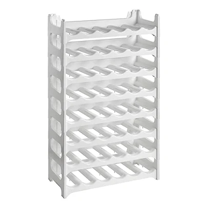 Abbildung von Grizzly Flaschenregal modulares, stapelbares Design für 48 Flaschen, Weinregal Weiss