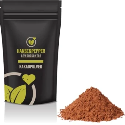 Abbildung von 500g Kakaopulver natürlich ohne Zusätze Backkakao Heiße Schokolade Kakao Pulver Rohkakao Back Edel naturbelassen reines 100% natürliches