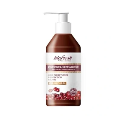 Abbildung von Biofresh cosmetics Via Natural haarspülung schutz und pflege mit granatapfel Rosenwasser, panthenol,hair conditioner 250ml
