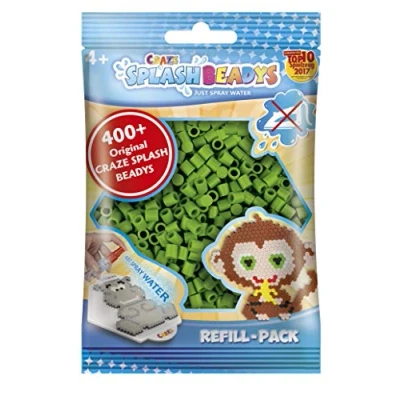 Abbildung von CRAZE SPLASH BEADYS Refill Pack Ersatzperlen grün green Steckperlen Nachfüllpack Bügelperlen ohne Bügeln 11546