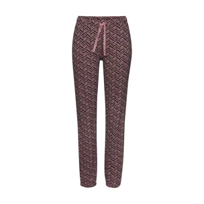 Abbildung von Vivance Nachtwäsche Hose, Damen, Größe: 44/46, Dunkelblau fischgratmuster