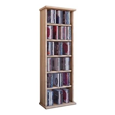 Abbildung von VCM CD Regal Holz DVD Stand Schrank Ständer Vostan, 1 tlg.