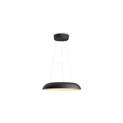 Abbildung von Philips Hue White Ambiance Amaze Pendelleuchte schwarz 2750lm inkl. Dimmschalter, dimmbar, alle Weißschattierungen, steuerbar via App, kompatibel mit Amazon Alexa (Echo, Echo Dot)