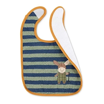 Abbildung von Sterntaler BABY BIB Emmiilius Frottee Velcro Lätzchen für Kinder, Größe: One Size, Mittelblau