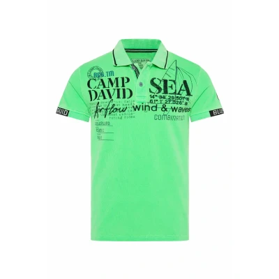 Abbildung von CAMP DAVID Poloshirt, mit Logo Applikationen