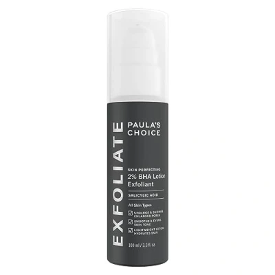 Abbildung von Paula&#039;s Choice SKIN PERFECTING 2% BHA Lotion Peeling Gesicht Exfoliant Gegen Pickel, Mitesser &amp; Unreine Haut mit Salicylsäure Allantoin Alle Hauttypen 100 ml