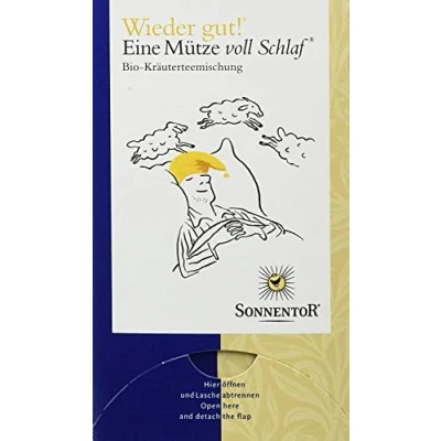 Abbildung von Sonnentor Tee Eine Mütze voll Schlaf Wieder gut! Doppelkammerbeutel (1 x 27 g) Bio