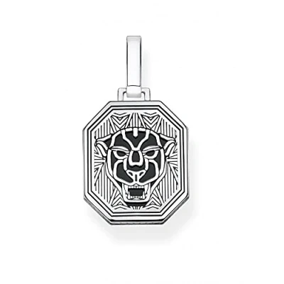 Abbildung von Thomas Sabo Unisex Anhänger Black Cat 925 Sterlingsilber schwarz PE862 698 11