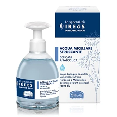 Abbildung von Helan, IREOS, sanftes und alkoholfreies Mizellenwasser, Gesichts Augen Make up Entferner Beruhigend erfrischend mit Kamille, Hautpflege Produkt Wirkung für Gesicht um die Augen,