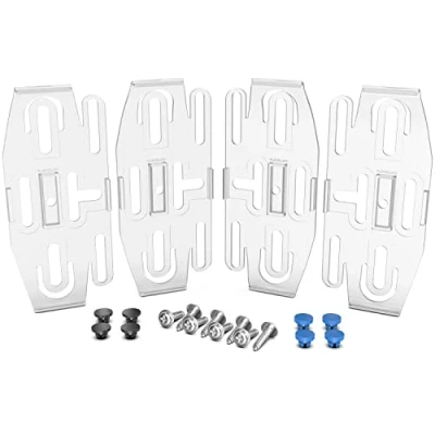 Abbildung von PLEXICLICK® Italien Niederlande Kennzeichenhalter Rahmenlos unsichtbar Rahmenlose Kennzeichenhalterung Nummernschildhalter Transparent Fahrzeugpflege Wechselkennzeichen Auto