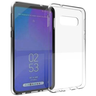 Abbildung von Samsung Galaxy S10e Hülle Silikon Accezz Soft Case/Backcover Handyhülle Transparent