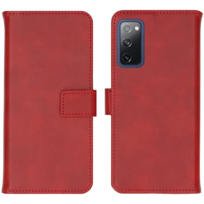 Abbildung von Samsung Galaxy S20 FE Hülle Kunstleder iMoshion Klapphülle Handyhülle Rot