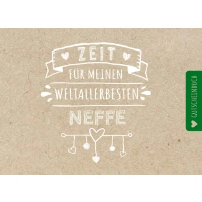 Abbildung von Gutscheinbuch Neffe: Personalisiertes Gutscheinheft Neffen 50 Gutscheinen zum einlösen: 25 vorgefertigt + selber Ausfüllen und Ausschneiden, ... Weihnachten oder Weihnachstgeschenk