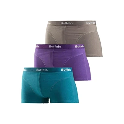 Abbildung von Buffalo Boxershorts, (Packung, 3 St.), in Hipster Form mit Overlock Nähten vorn