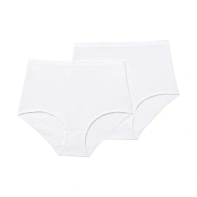 Abbildung von Playtex Damen Maxi Höschen aus Bio Baumwolle x2 Slip, Weiss, 4XL