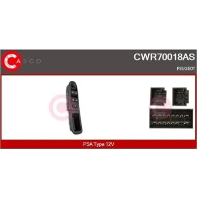 Abbildung von CASCO CWR70018AS Schalter, Fensterheber fahrerseitig PEUGEOT: 406 Kombi