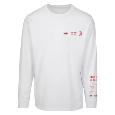 Abbildung von Mister Tee Longsleeve Langarmshirt, Herren, Größe: Small, White