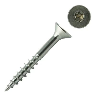Abbildung von 100 Stück 5X35 mm Edelstahl A2 Spanplattenschrauben Torx Teilgewinde Holzbauschrauben mit Senkkopf Edelstahlschrauben