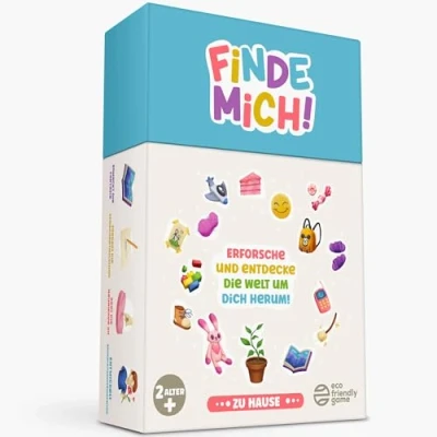 Abbildung von Finde Mich! Indoor Suchspiel Entdeckerkarten für Kinder ab 26 Jahren Zuhause entdecken &amp; spielerisch lernen Montessori Lernspiel Geschenk Jungen Mädchen Spielidee Schlechtwetter