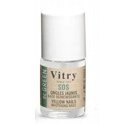 Abbildung von Vitry Nagellack Be Green SOS Gelbe Nägel Basis Lack 10ml