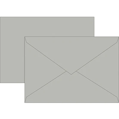 Abbildung von 5 x Brunnen Briefumschläge C5 Nassklebung 80g/qm grau VE=10 Stück