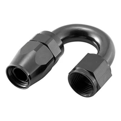 Abbildung von Alu Fitting AN10 180 7/8 14UNF Schwarz