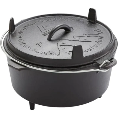 Abbildung von Feuertopf Askja Pot 7 L Koch Topf Dutch Oven Camping Outdoor Gusseisen