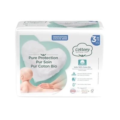 Abbildung von Cottony Bebe T3 Windeln (4 9 Kg) x32