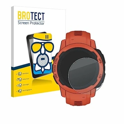 Abbildung von BROTECT Entspiegelungs Schutzglas für Garmin Instinct 2S Schutz Folie Panzerfolie Glas Matt [Extrem Kratzfest 9H, Anti Reflex, Fingerprint]