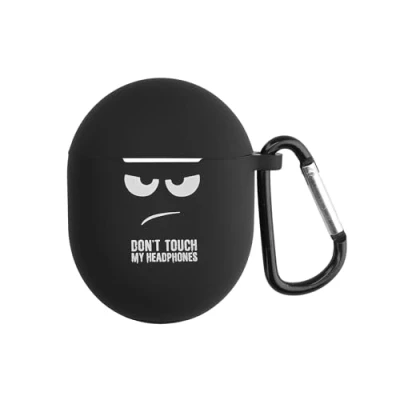 Abbildung von kwmobile Hülle kompatibel mit Google Pixel Buds 2 (2020) Silikon Kopfhörer Schutzhülle Case Cover Weiß Schwarz