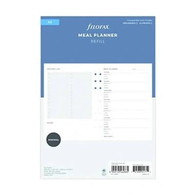 Abbildung von Filofax A5 Mahlzeitenplaner Nachfüllpackung.