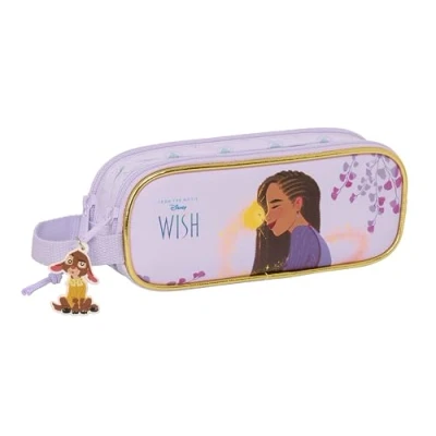 Abbildung von Safta WISH Federmäppchen für Kinder, ideal Schulkinder, bequem und vielseitig, Qualität Widerstandsfähigkeit, 21 x 6 8 cm, Lila, Estándar, Casual