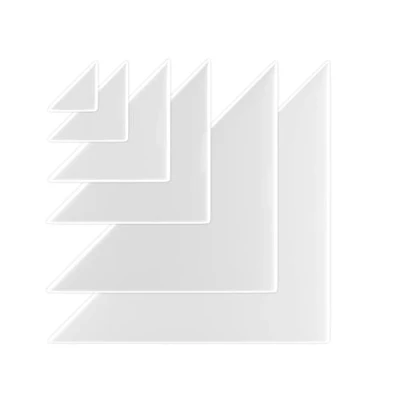 Abbildung von KLEBERINO Dreiecktaschen selbstklebend Einstecktaschen Klebeecken transparent permanent klebend (140mm x 140mm 100 Stück)