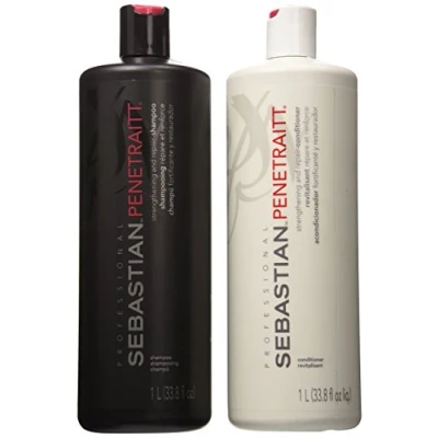 Abbildung von Sebastian Penetraitt Strengthening and Repair Shampoo &amp; Conditioner Liter Set... by