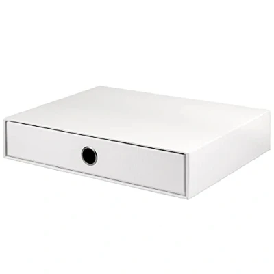 Abbildung von Rössler Papier 1524452090 S.O.H.O. Schubladenbox für DIN A4, mit Grifflock, special edition white, 343 x 250 65 mm, 1 Stück