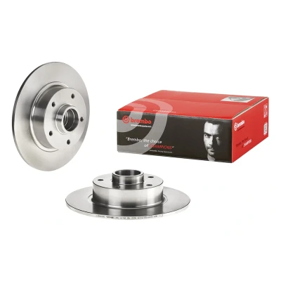 Abbildung von BREMBO 08.B369.27 Bremsscheibe 260 8 5 voll mit Radlagersatz, ABS Sensorring RENAULT: Megane 3 Schrägheck, Fluence