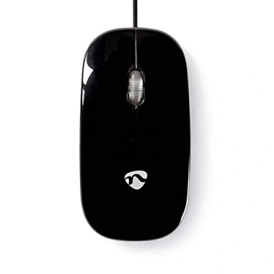 Abbildung von Nedis Wired Mouse MSWD200BK Scroll Rad, PC Maus, PC/Mac, 2 Wege, Schwarz