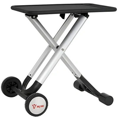 Abbildung von BBQ Toro Grillablagetisch Klapptisch Grillwagen, Rollwagen zum Grillen, Beistellwagen
