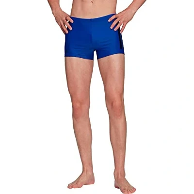 Abbildung von Adidas Herren Boxer Swimwear Bold 3S Boxer, Semi Lucid Blue/White, HT2080, 2