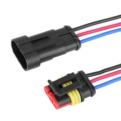 Abbildung von Keenso Neue 5 Kits 3/4/5/6 Pin Weg Kabelsteckverbinder Wasserdichte 3 Line Auto Draht Elektrische Stecker mit AWG Marine Abgassysteme