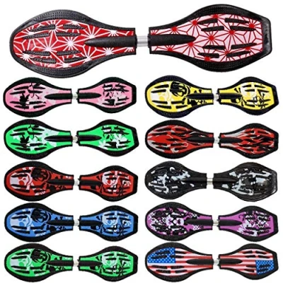 Abbildung von FunTomia Waveboard mit Mach1 ABEC 9 Kugellager, LED Rollen &amp; Tragetasche