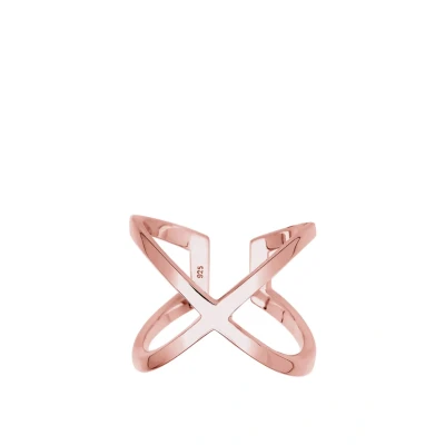 Abbildung von Elli Cross Ring roségoldcoloured, Damen, Größe: 54, Roségold coloured