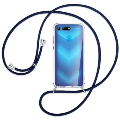 Abbildung von mtb more energy Handykette kompatibel mit Honor View 20 / V20 (6.4&#039;&#039;) dunkelblau Smartphone Hülle zum Umhängen Anti Shock Full TPU Case