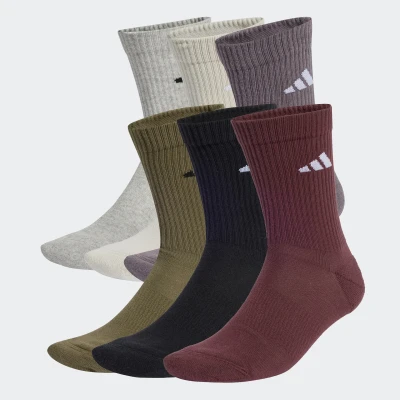 Abbildung von adidas Performance Cushioned Unisex 6 PACK Sportsocken, Größe: 40 42, Team royal blue/dark blue/warm clay/pure ruby