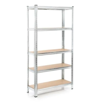 Abbildung von Wiltec Schwerlastregal 90x40x180cm, Gesamtlast 875kg, Steckregal verzinkt aus Stahl, Lastenregal mit 5 Ablagen, Werkstattregal
