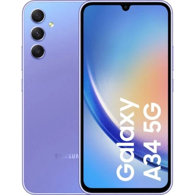 Abbildung von Samsung Galaxy A34 128GB Lila mit otelo Vertrag unbegrenzt telefonieren + 30000 MB 4G/LTE